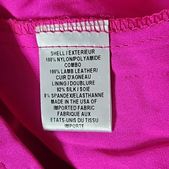 Milly black polka dot mesh dress magenta lining-4 - Picture 6 of 8